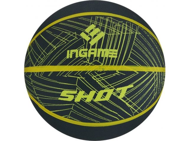Мяч баскетбольный INGAME Shot №7 черно-желтый