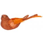 Елочное украшение Птичка невеличка, 2 шт, 14 см, оранжевый, клипса Koopman CAA701720
