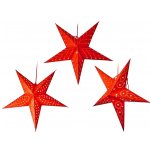 Звезда светящаяся из бумаги, 60 см, красная, Kaemingk 484265