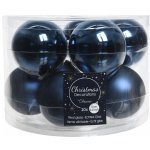 Набор стеклянных шаров 60 мм синий бархат mix, 10 шт Kaemingk 140448