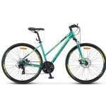 Горный Велосипед гибрид Stels Cross-130 MD Lady  28” V010, рама 18” Зелёный