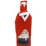 Чехол на бутылку Фрак Санты с колпаком 32*11 см Koopman
