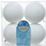 Набор елочных шаров Снежки 80 мм, 4 шт Kaemingk