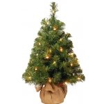 Ель настольная в мешочке Noble Spruce Tree, 91 см, 35 LED ламп, батарейки, National Tree Co