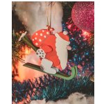 Новогодние елочные игрушки - Дед Мороз 3020 Красный