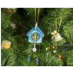Новогоднее украшение для елки - Часы с маятником 56GG64-25804 Blue Roof Цвет сапфир