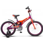 Детский велосипед Stels Jet 18” Z010, рама 10” Фиолетовый/оранжевый