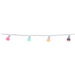 Светодиодная гирлянда Шарики Пастель 2 м 20 разноцветных шариков с теплым белым светом, прозрачный ПВХ Koopman