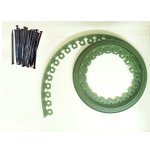 Бордюр садовый пластиковый ГеоПластБорд Манго, высота 38 мм, зеленый, 10 метров + 30 кольев