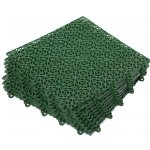 Покрытие пластиковое, универсальное 1м.кв. (9 плиток) VORTEX/72, цвет зеленый 