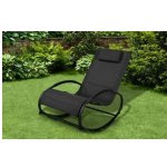 Кресло-качалка Garden Way Vuitton черное