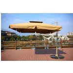 Зонт для кафе Афина-Мебель AFM-250SDB-Dark Beige(2,5x2,5)