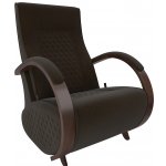 Кресло-глайдер Leset Balance 3 с накладками, коричневый