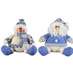 Мягкая игрушка Дед Мороз , Снеговик HM-006B