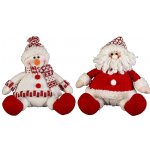 Мягкая игрушка Дед Мороз , Снеговик HM-006R
