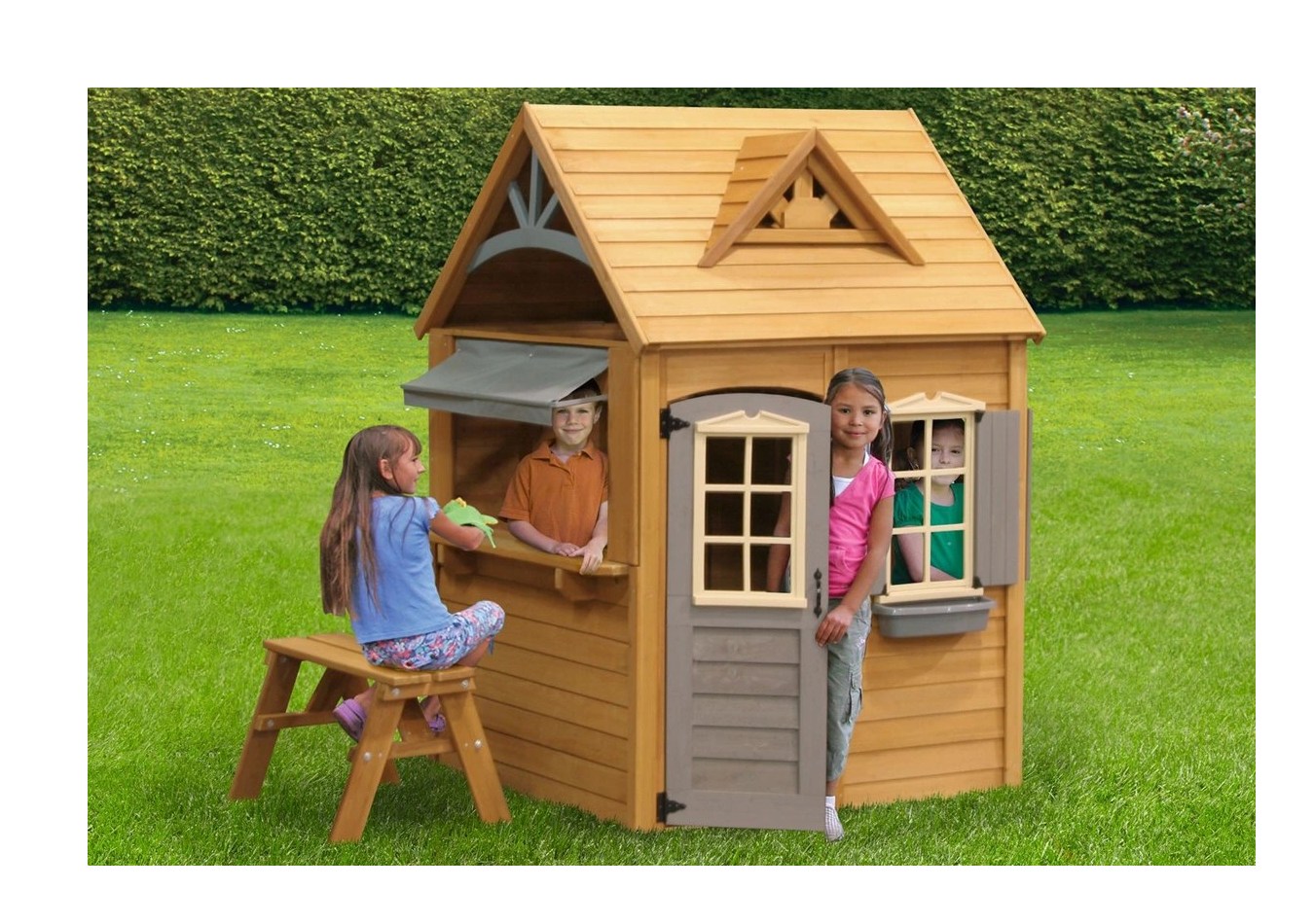 Включи дети домик. Детский игровой домик Каталина. Детские домики. Домик для детей на даче. Детские деревянные домики.