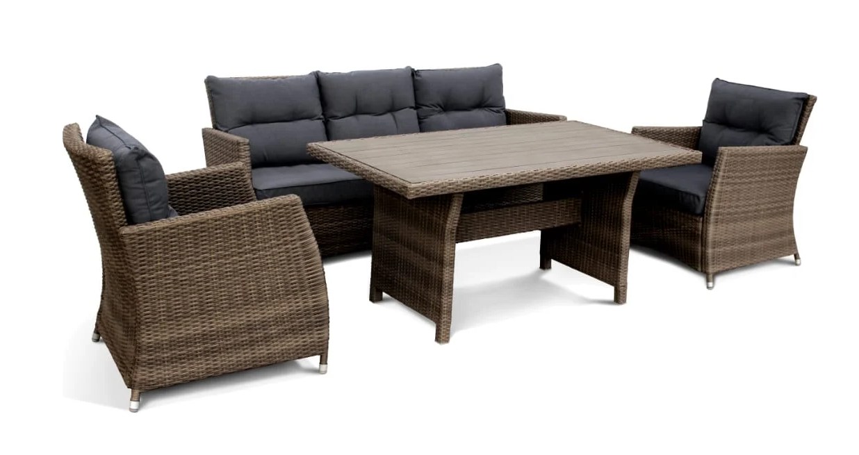 Комплект плетеной мебели AFM-308g Brown/Grey