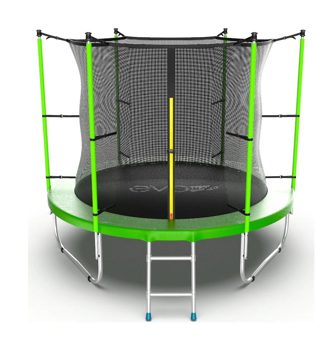 Батут с сеткой evo jump. Батут EVO Jump Internal 10ft. EVO Jump inside 8ft. Батут с верху. Пригнать тренажёр батут.