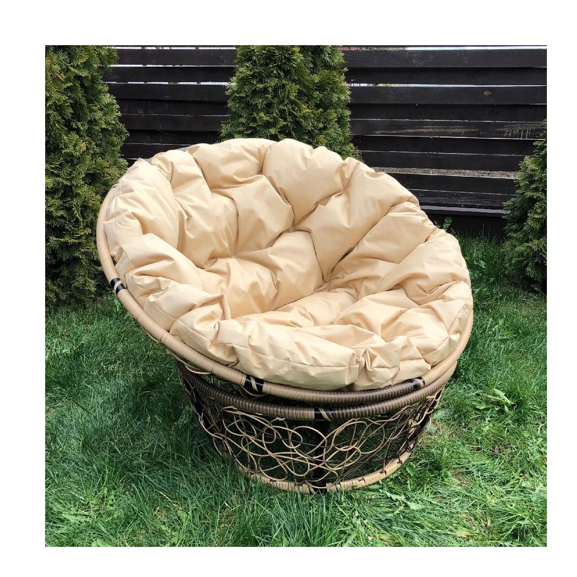 садовое кресло папасан ротанг